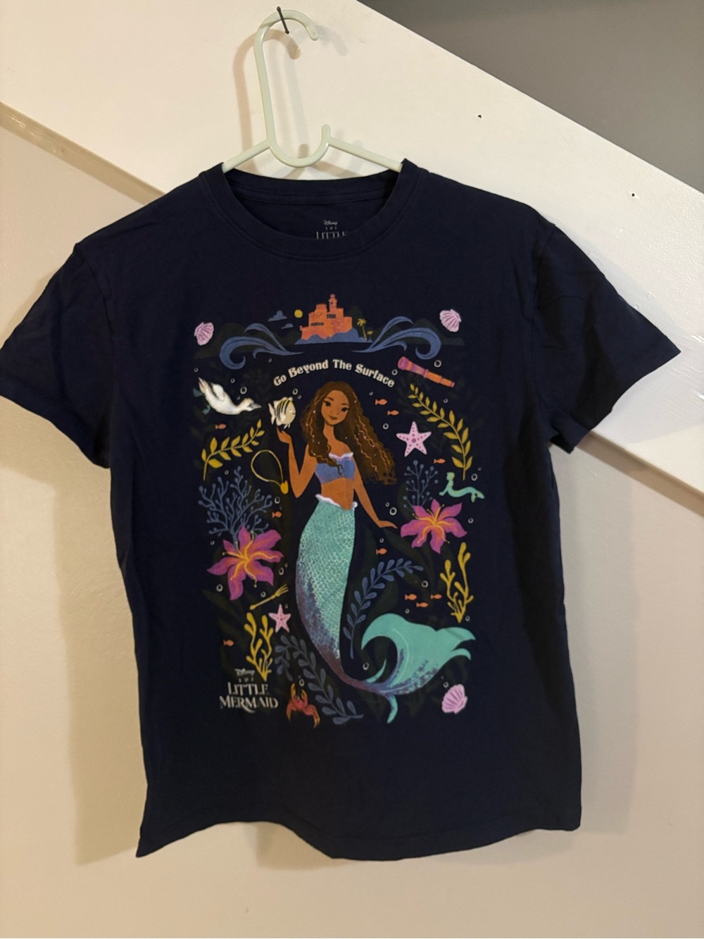 Disney The Little Mermaid Graphic blue Tee small